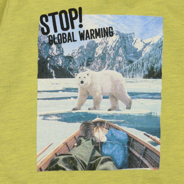 T-shirt long sleeve yellow polar bear