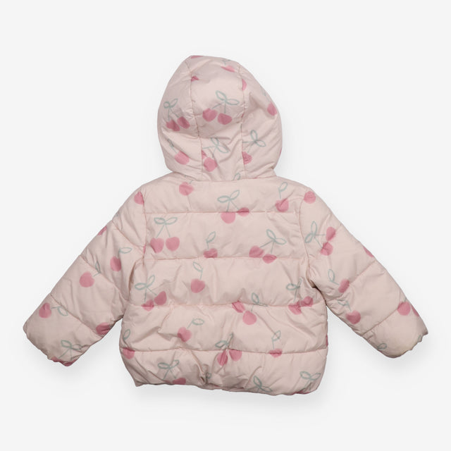 Puffer coat cherry pink