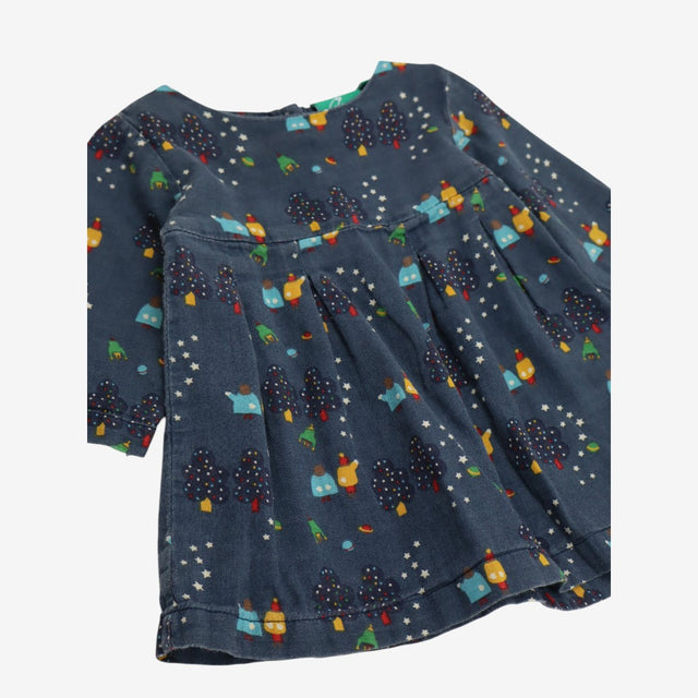 Night Time Forest Print Dress