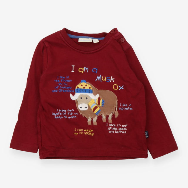 Tee LS maroon Musk Ox