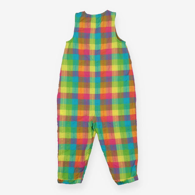 Multicoloured checkered romper