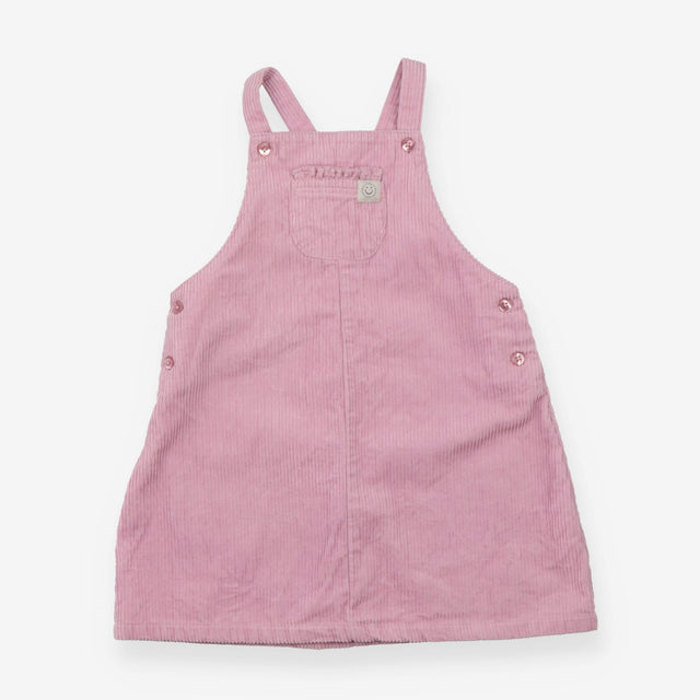 Dress Pinafore Pink Cord