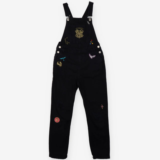 Black denim Harry Potter dungarees