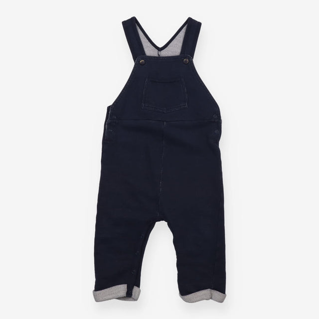 Jersey Dungarees Navy with Poppers