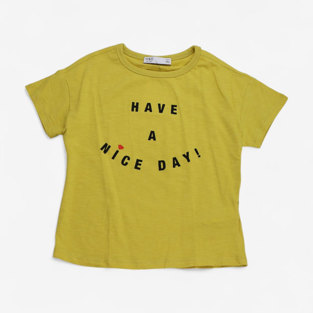T-shirt Yellow have a nice day