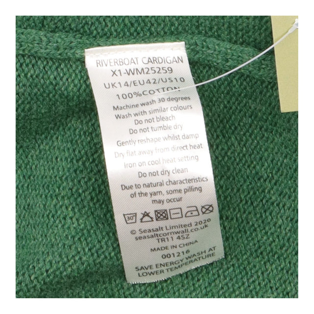 Cardigan Forest Green Cotton Longline Open Front