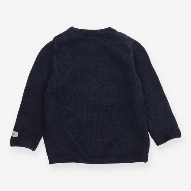 Navy Knit Jumper with Fox