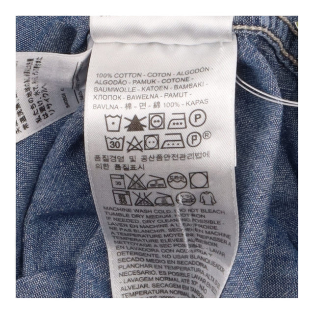 Mid Wash Blue 100% Cotton Denim Red Tab Long Sleev
