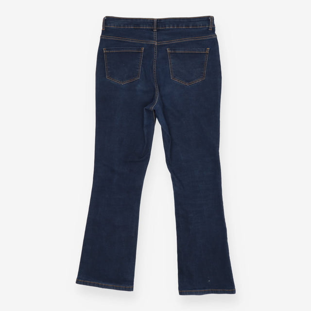 John Lewis Dark Denim Flare Leg Jeans Classic Blue