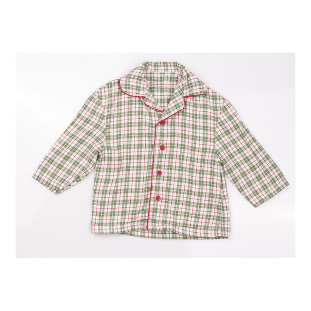 Green and White Tartan Pyjamas