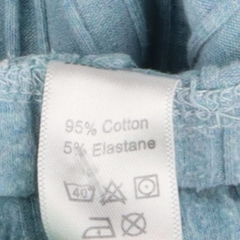 Leggings Ribbed Light Blue Marl