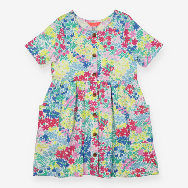 Dress short sleeve floral