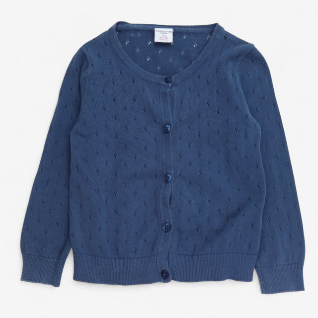Cardigan pointelle Blue