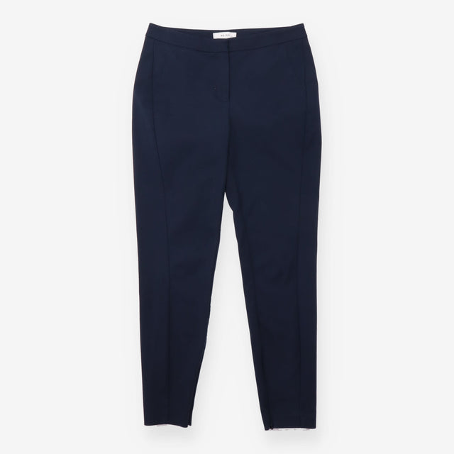 Trousers Tailored Tapered Smart Ankle Zip Navy
