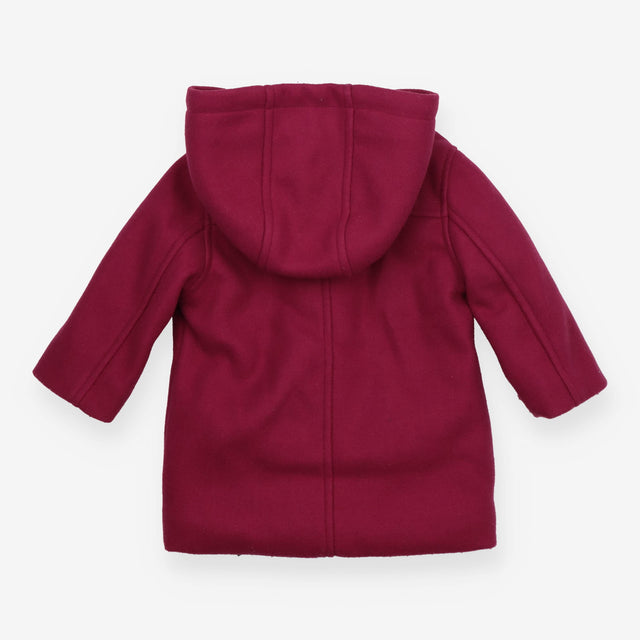 Duffle Coat Purple Fleece Lined