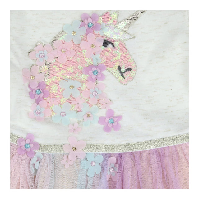 Dress sparkle unicorn flowers