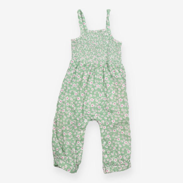Green Dungarees with Daisies