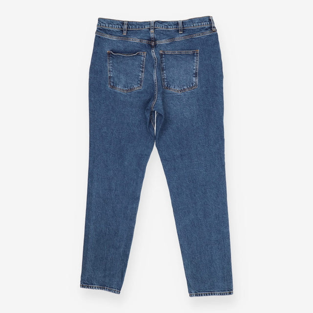 Mid Blue Girlfriend Jeans – Relaxed Fit, Mid Rise