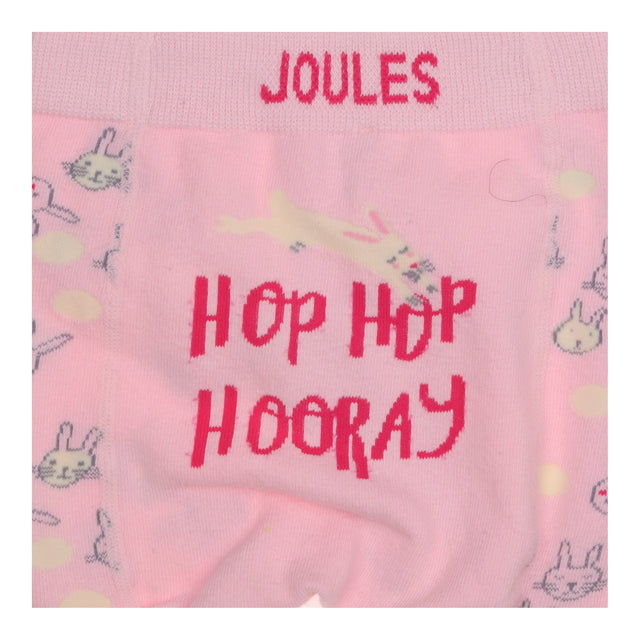 Leggings knit pink bunnies spots