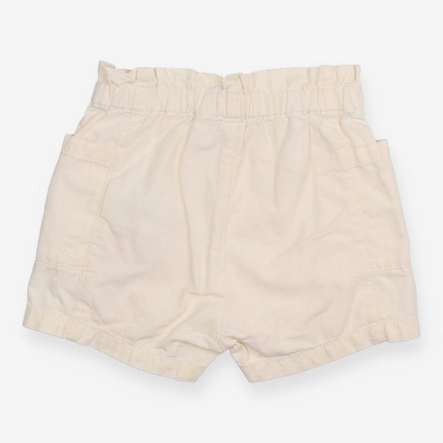 Short Cream with Side Pockets