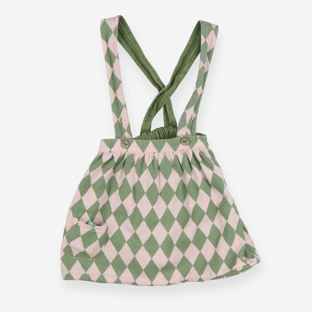 Green Argyll Reversible Pinafore