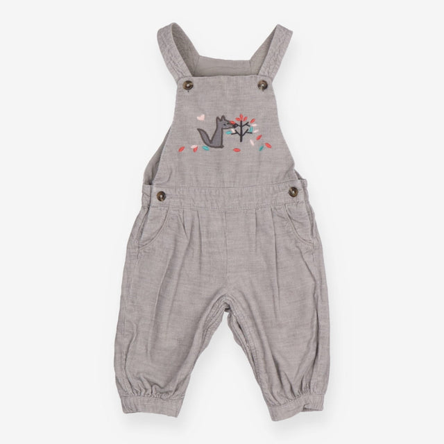 Grey cord dungarees grey wolf