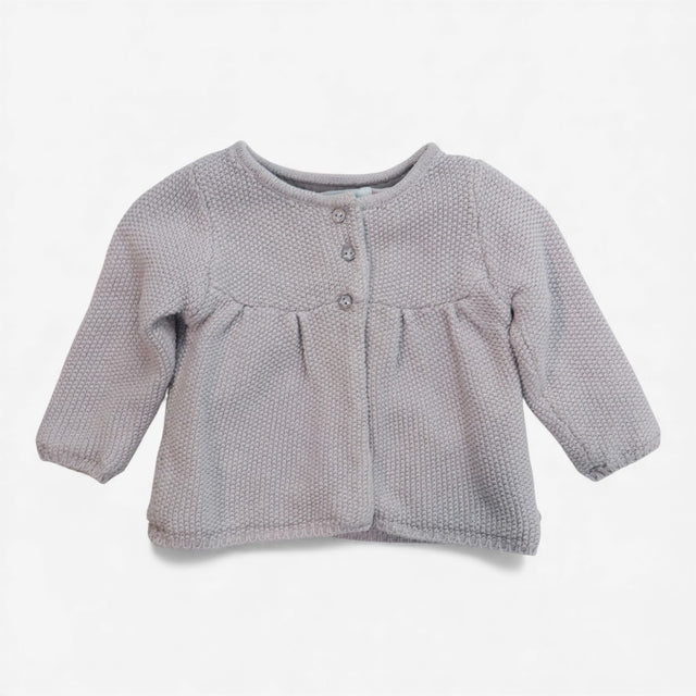 Cardigan grey sliver glitter
