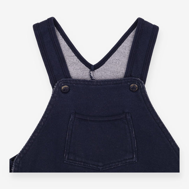 Jersey Dungarees Navy with Poppers