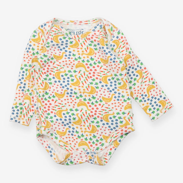 Bodysuit LS duck carrots