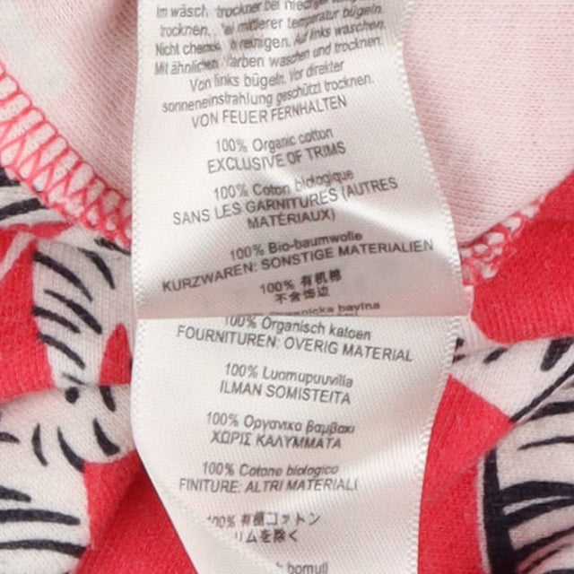 Sleepsuit red zebras print