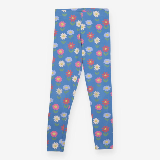 Leggings Blue Happy Flowers