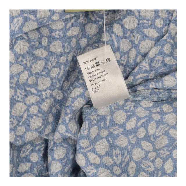 Blouse blue seashells