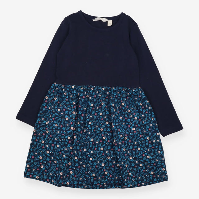 Dress Jersey Navy Top with Floral Skirt