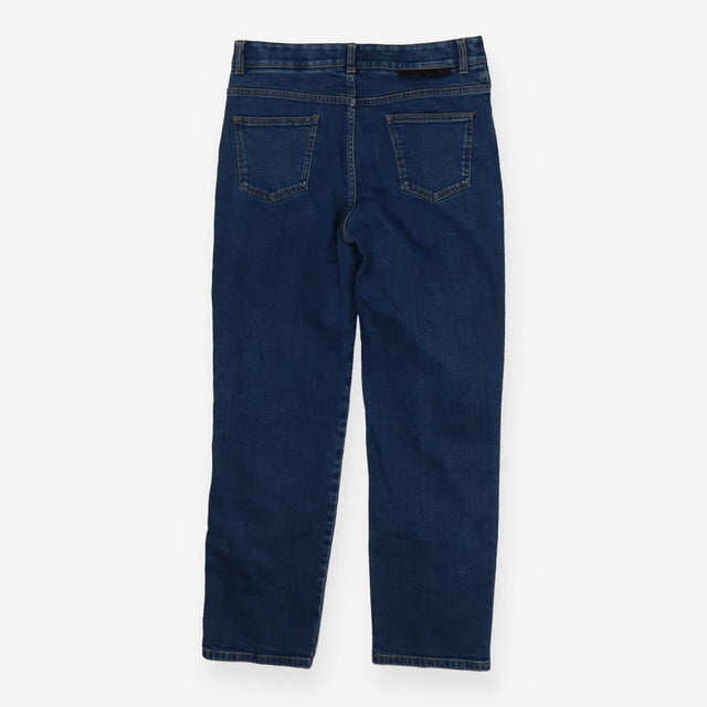 Ruched Front Jeans - Straight Leg Vintage Blue