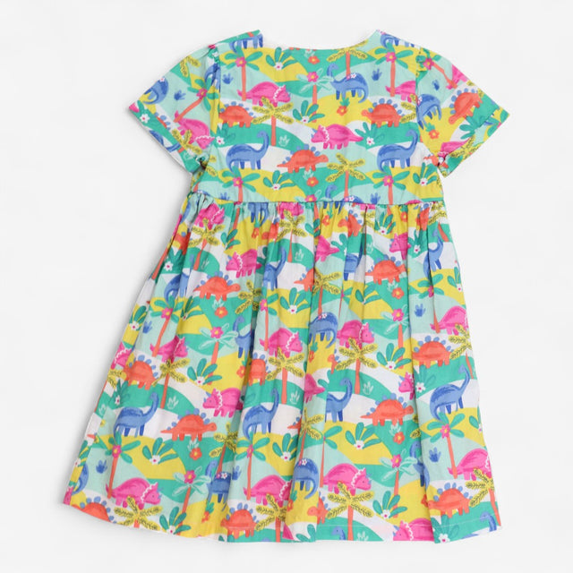 Dress green dinosaurs with pockets