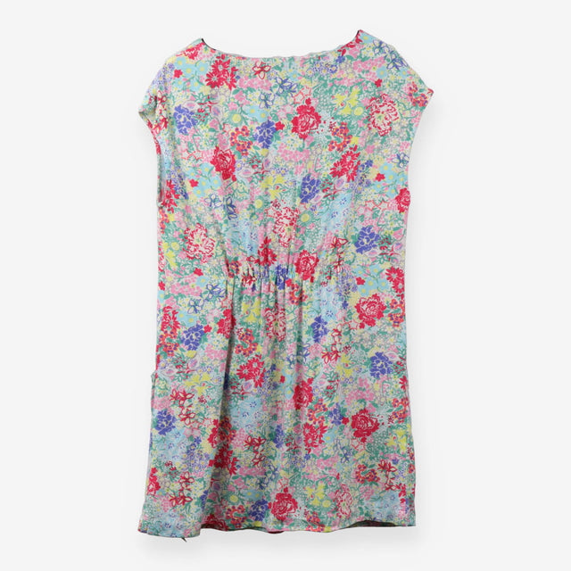 Floral Short Sleeve Tunic Top Multicolour