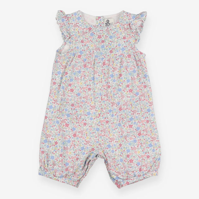 Romper floral ditsy frilly sleeves