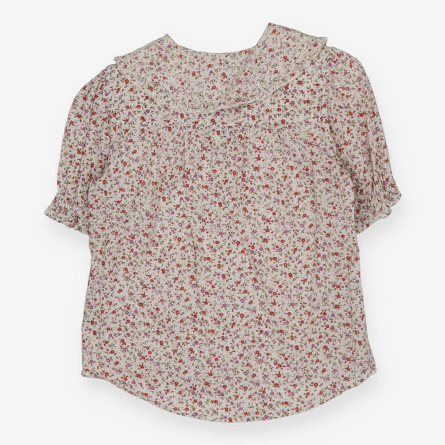 Puff Sleeve blouse floral print with frill collar