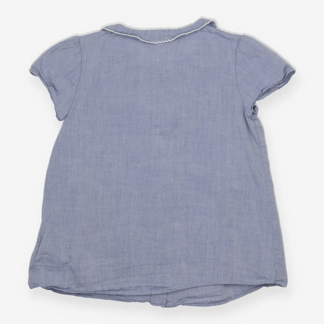 Tunic Blue Collared with White Trim