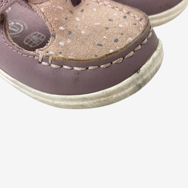 Pink Crest Leather Shoe
