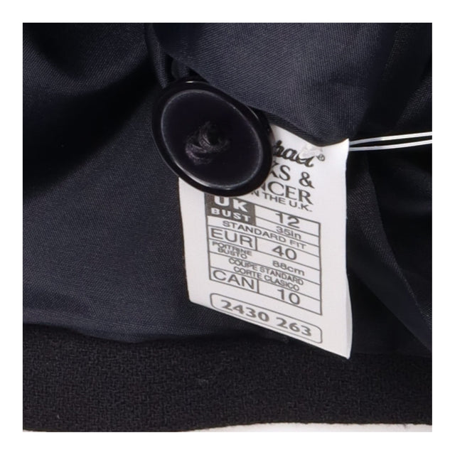 Vintage Dark Navy Tailored Single Breasted Smart B