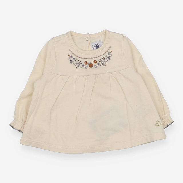 Top cream floral