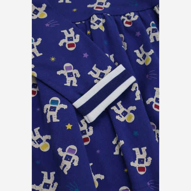 Dress Long Sleeve Astronaut Print