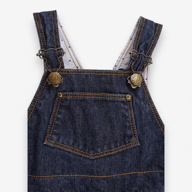 Dungarees Blue Denim with Star Lining