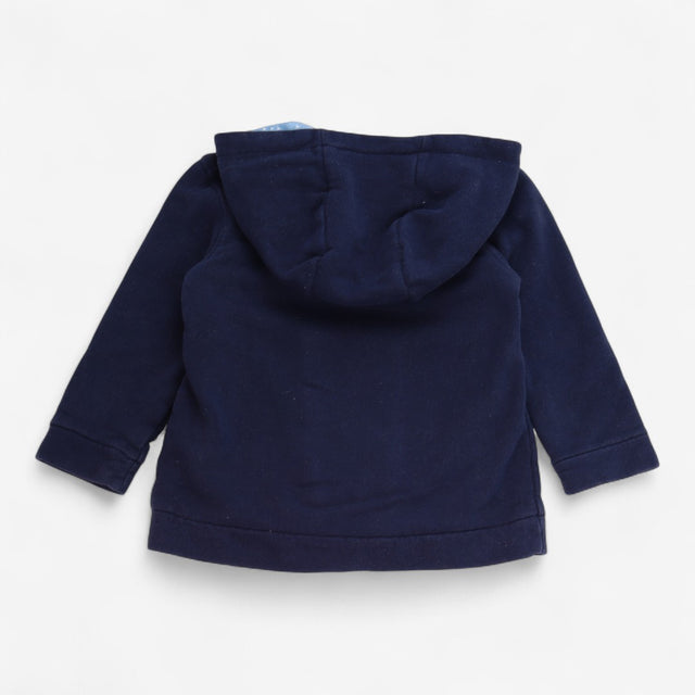 Hoody jacket navy Jersey rainclouds
