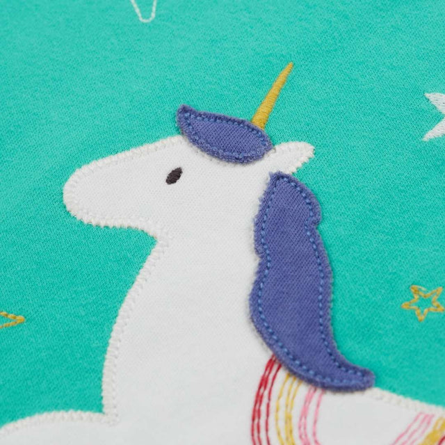 Avery applique top cosmic unicorn