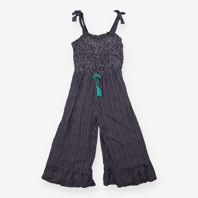 Navy and white stripe jumpsuit