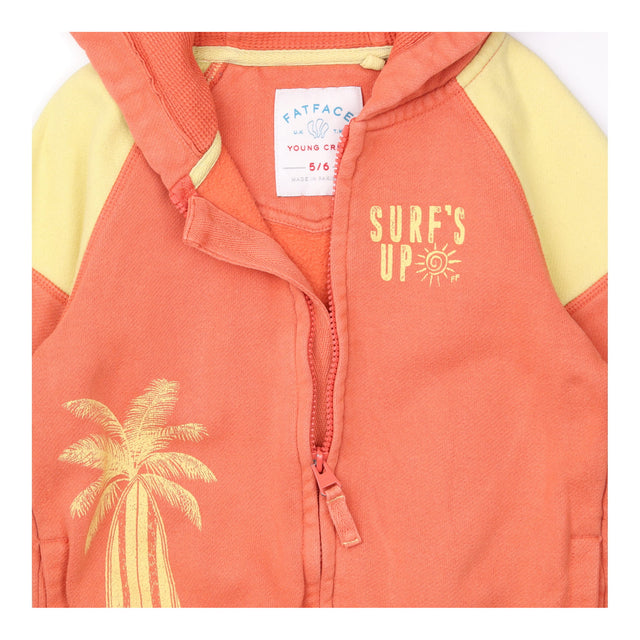 Zipped Hoodie Orange and Yellow ''Surf's Up''