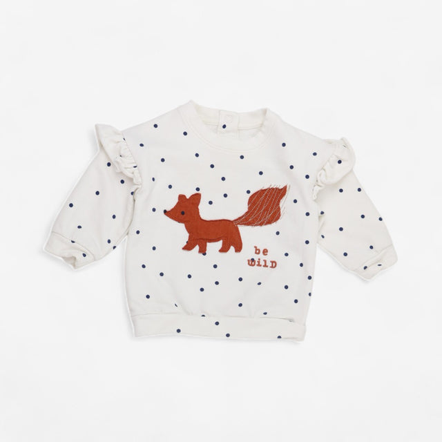 Cream Spotted Fox Sweatshirt