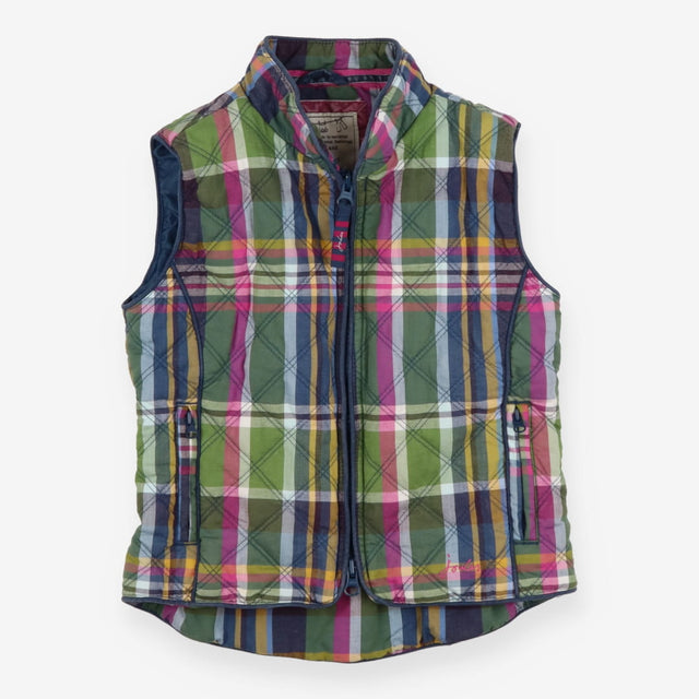 Gilet navy green tartan